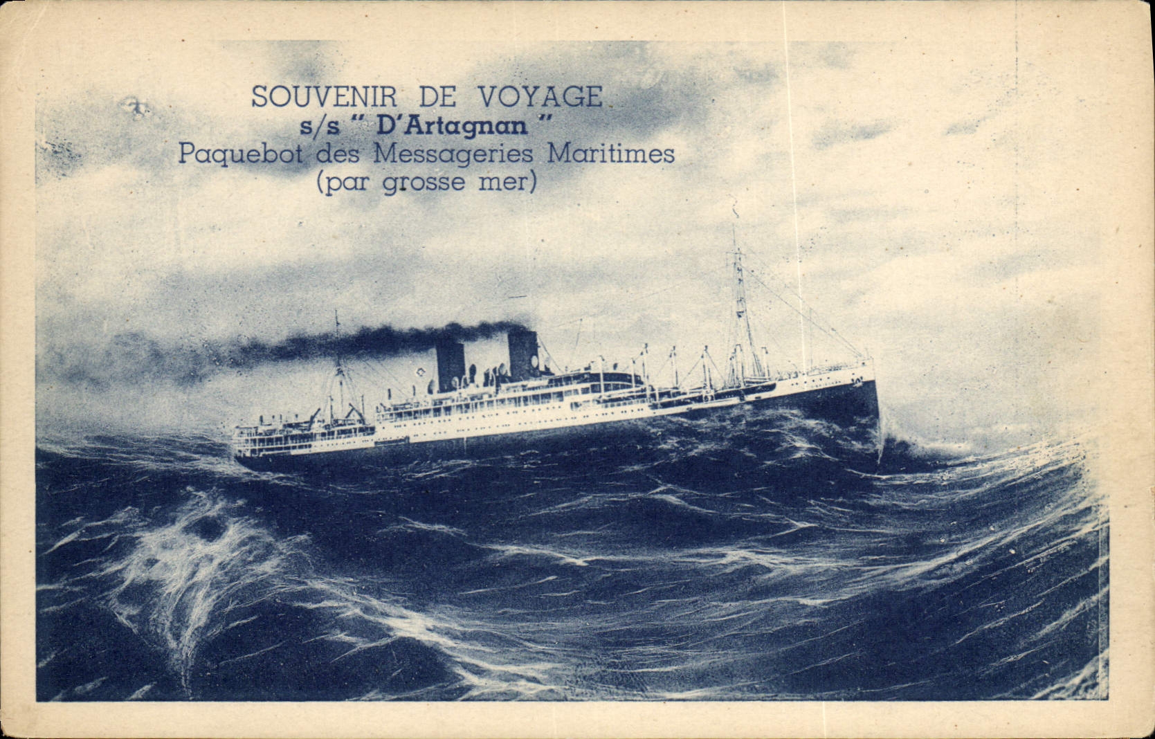 Paquebot "D'Artagnan" — Souvenir de voyage — Messageries Maritimes
