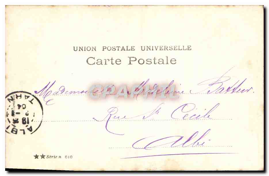 CPA Fantaisie Enfant — Rückseite