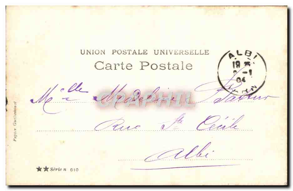 CPA Fantaisie Enfant — Verso