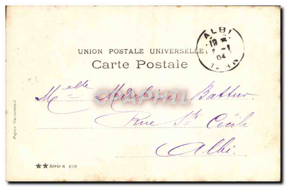 CPA Fantaisie Enfant — Verso