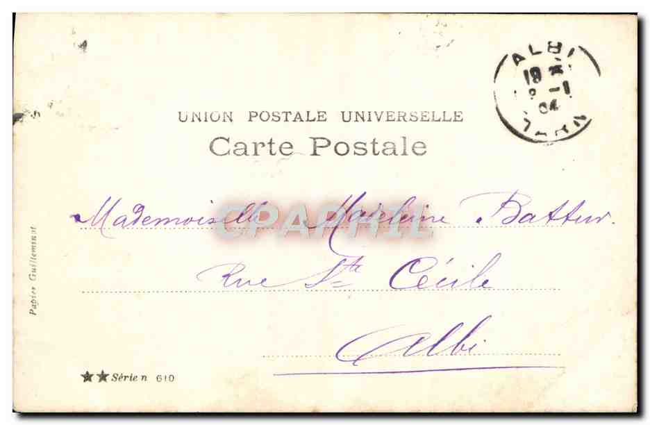 CPA Fantaisie Enfant — Rückseite
