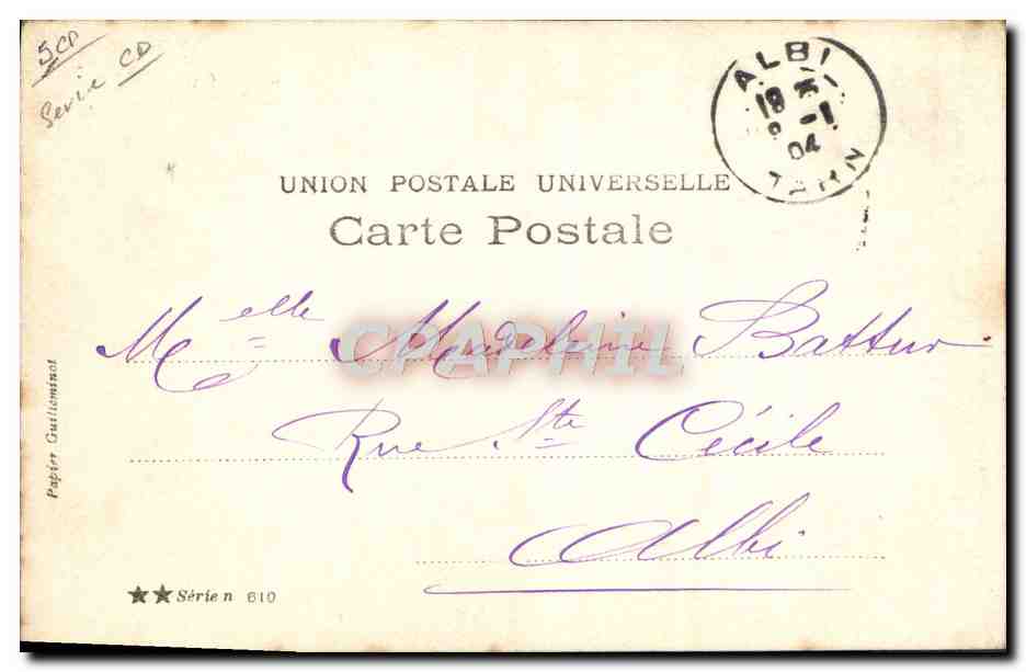 CPA Fantaisie Enfant — Rückseite
