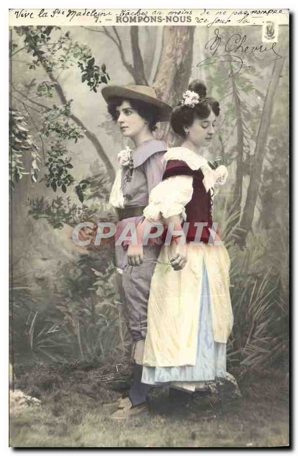 CPA Fantaisie Femme 