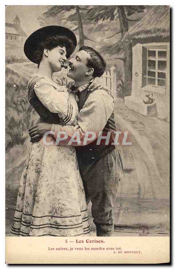 Les Cerises — scène de couple amoureux — J. DU MONTRUT, n°5