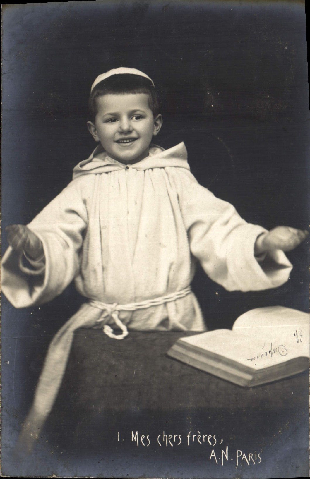 CPA Fantaisie Enfant Moine