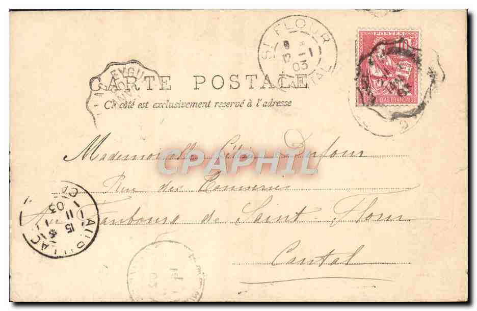 CPA Fantaisie Enfant Moine — Verso