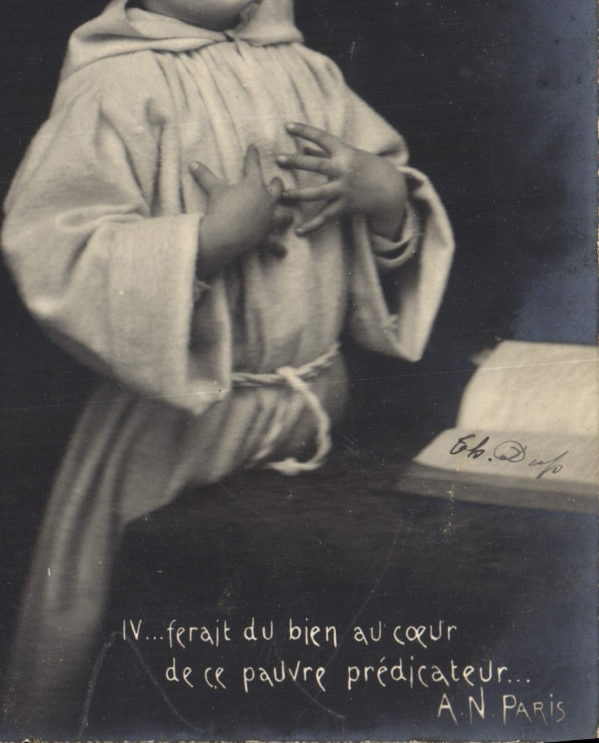 CPA Fantaisie Enfant Moine