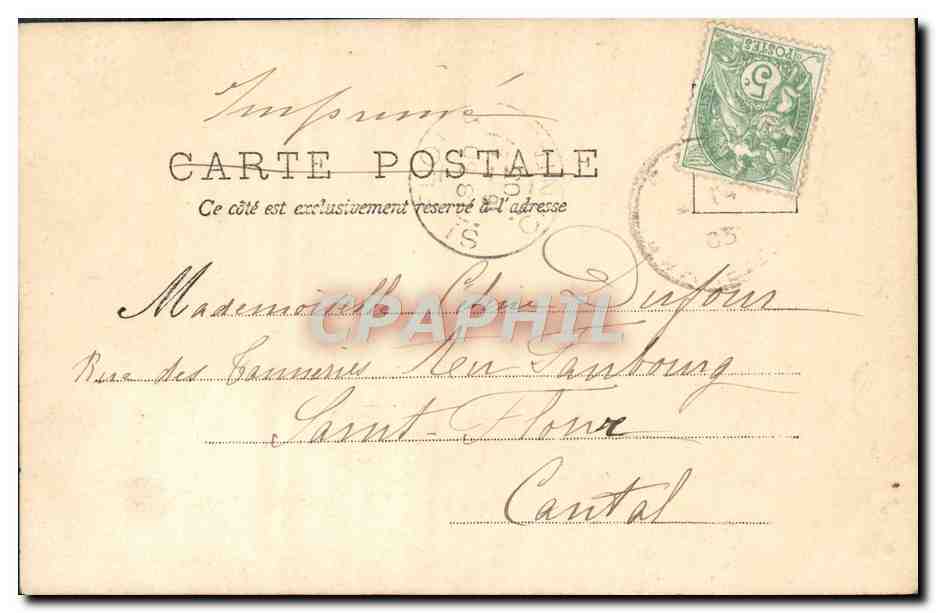 CPA Fantaisie Enfant Moine — Rückseite