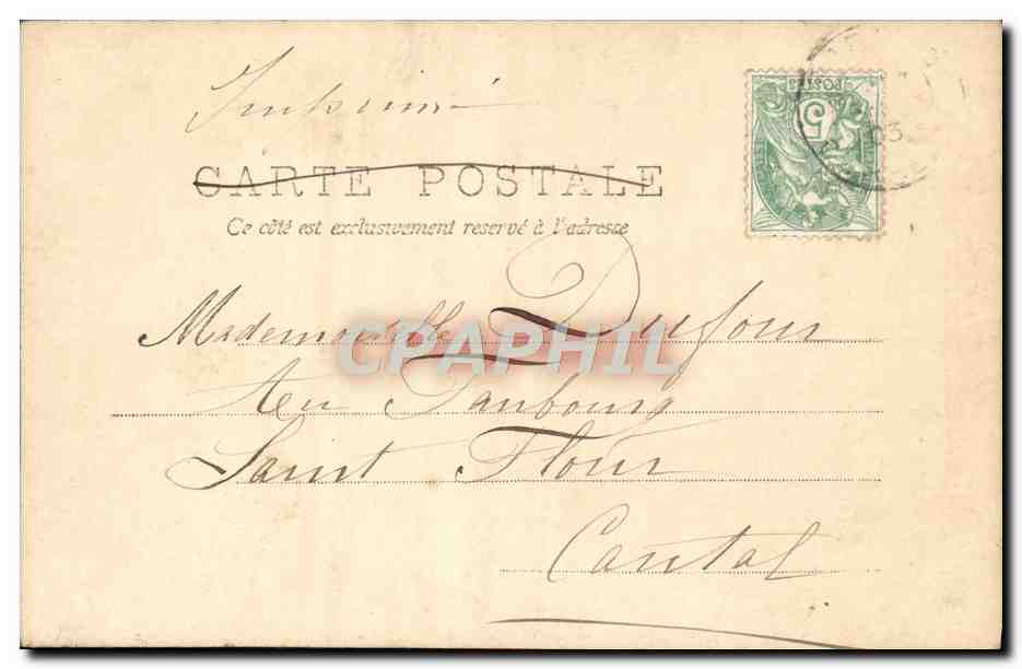 CPA Fantaisie Enfant Moine — Rückseite
