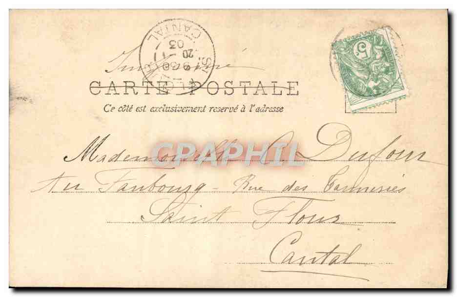 CPA Fantaisie Enfant Moine — Rückseite