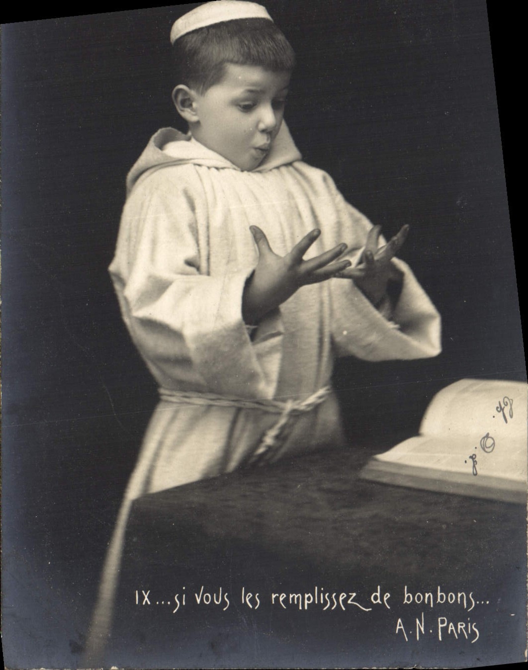 CPA Fantaisie Enfant Moine