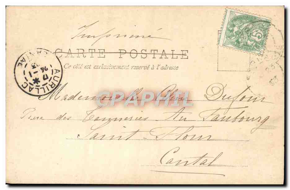 CPA Fantaisie Enfant Moine — Rückseite