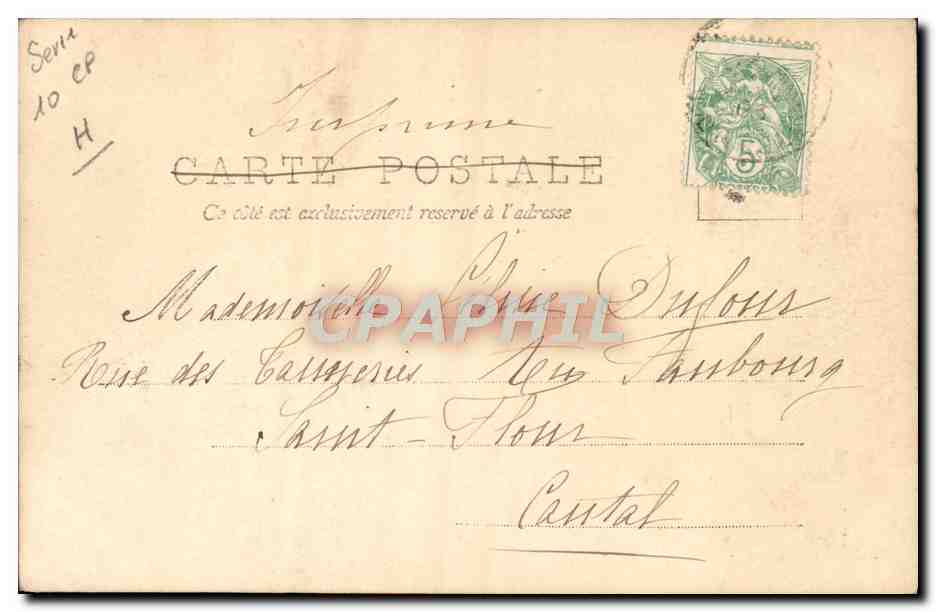 CPA Fantaisie Enfant Moine — Rückseite