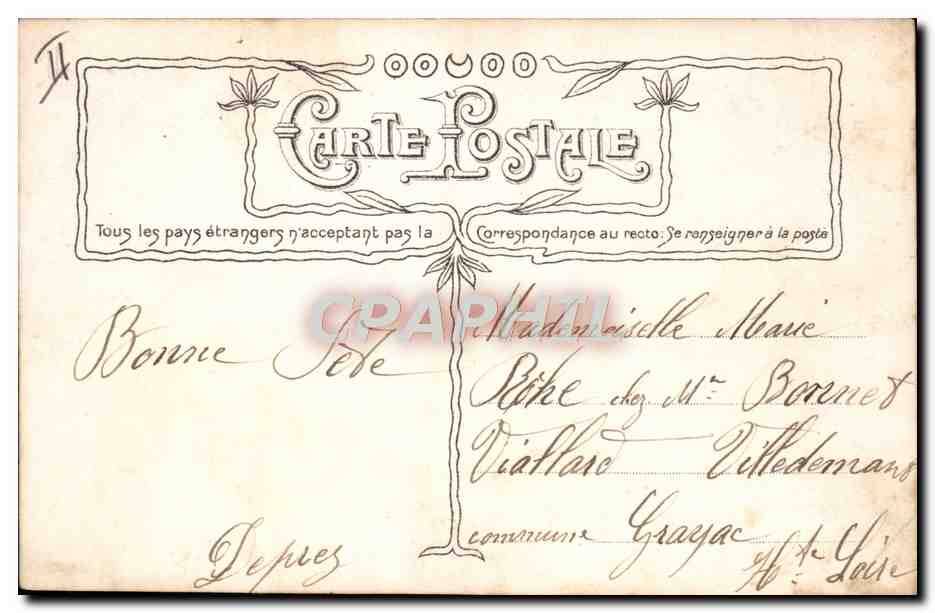 CPA Fantaisie Prenom Marie Femme  — Rückseite