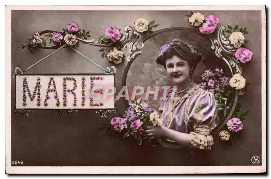 CPA Fantaisie Prenom Marie