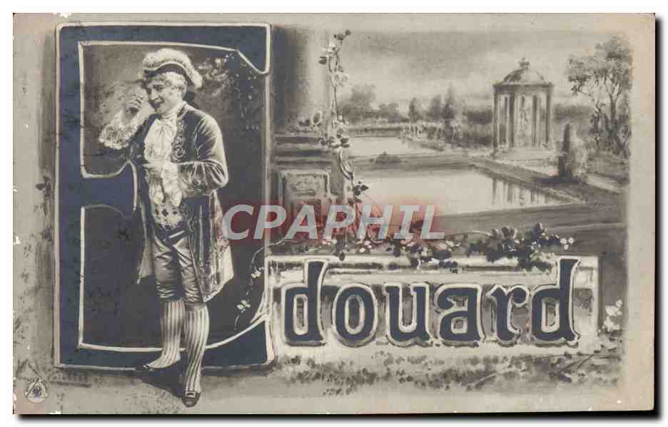 CPA Fantaisie Prenom Edouard 