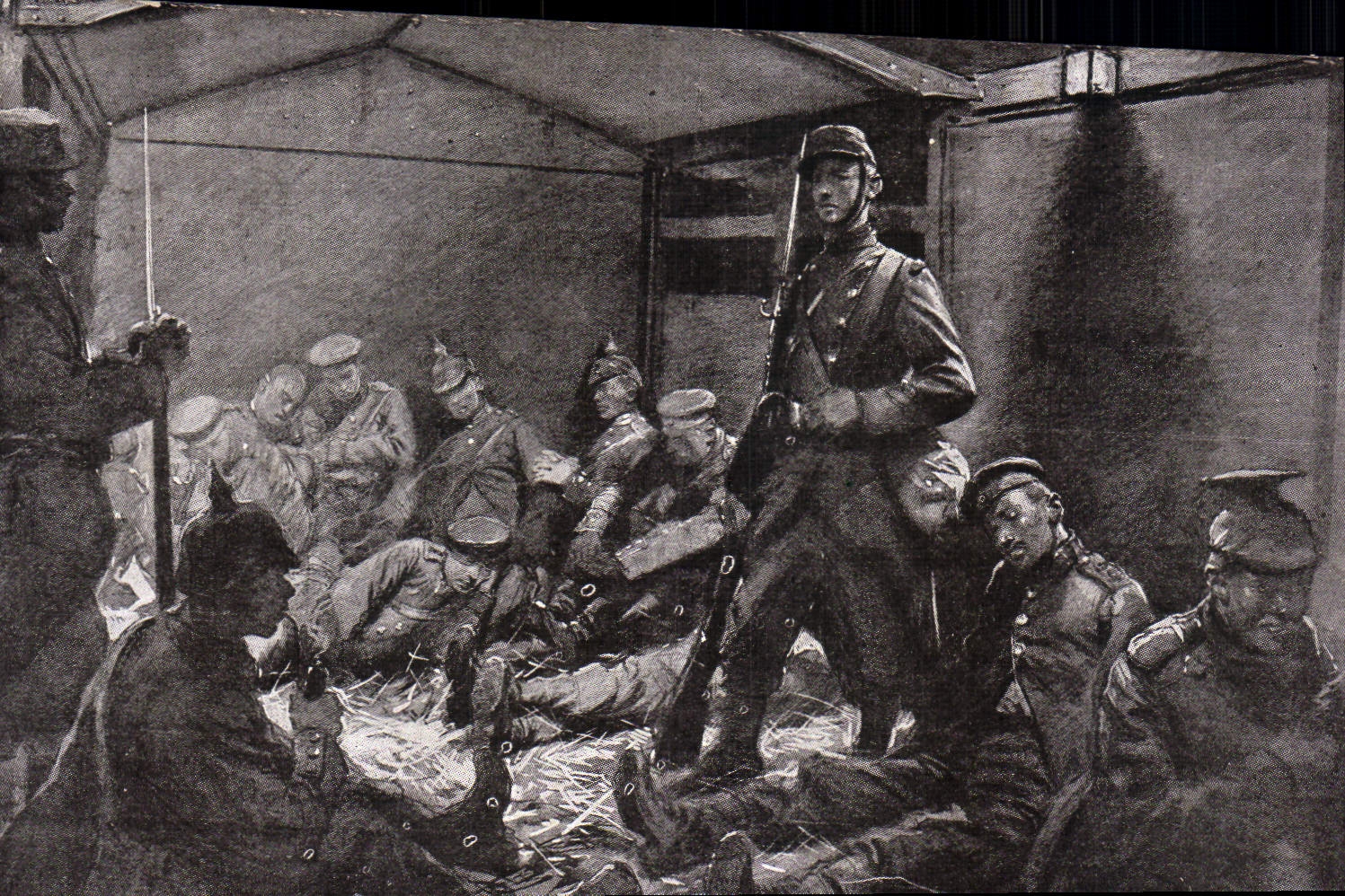 CPA Militaria Les Prisonniers 