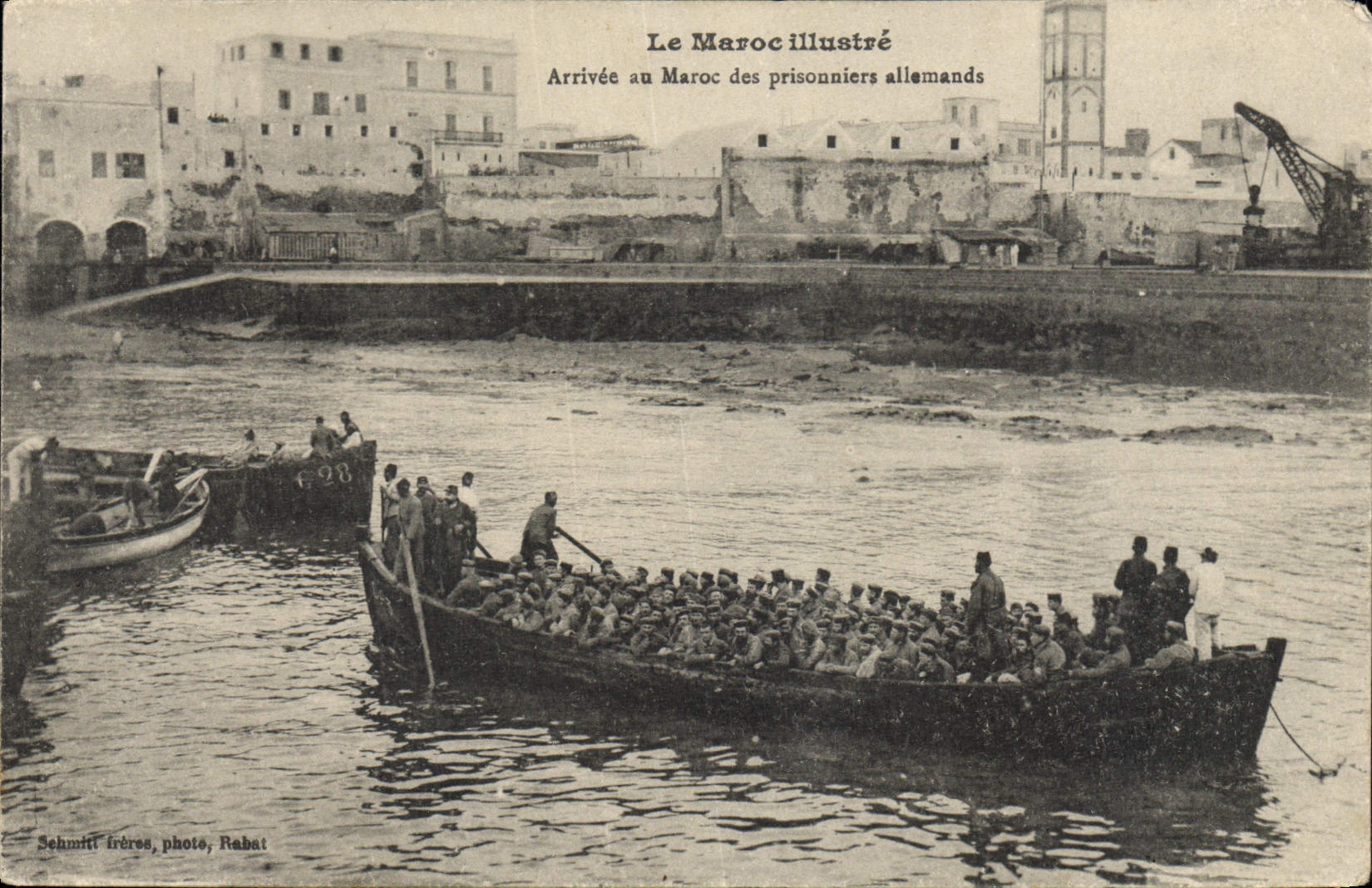 CPA Militaria Maroc Arrivee au Maroc des Prisonniers allemands