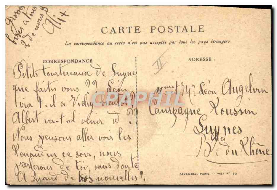 CPA Militaria Bons de Souscription Nationale  — Verso