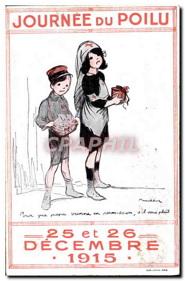 CPA Militaria Journee du Poilu 25 et 26 decembre 1915