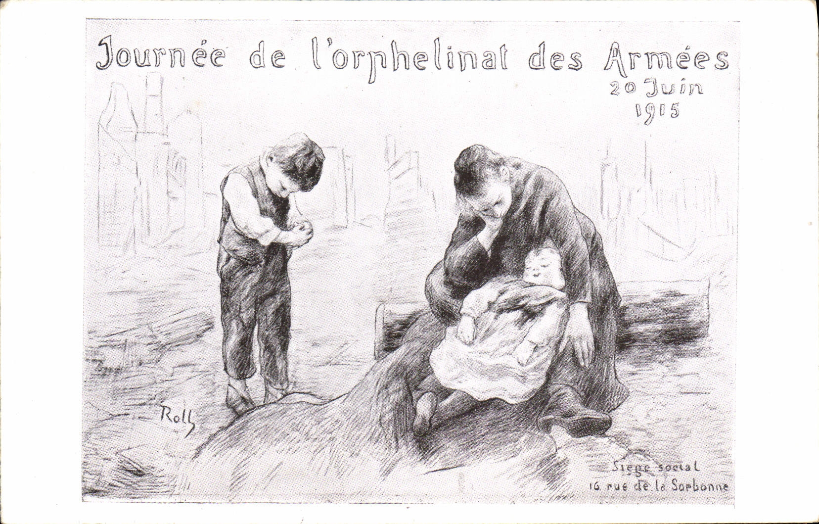 CPA Militaria Journee de l'orphelinat des Armees 20 juin 1915
