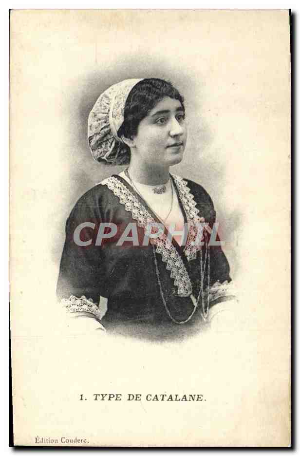 CPA Folklore Type de Catalane 