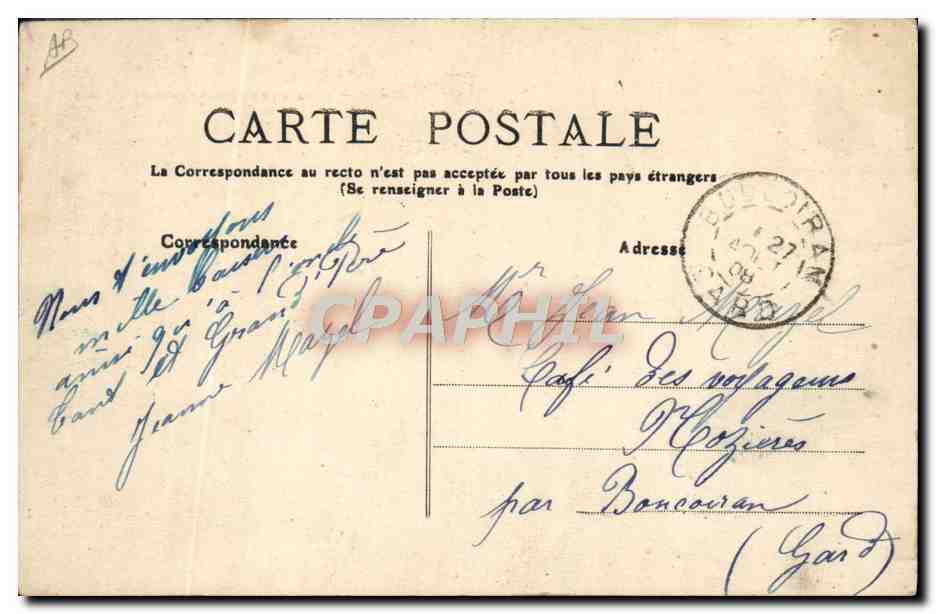CPA Folklore Pyrenees Deux inseparables revenant du bois Ane Mule  — Rückseite