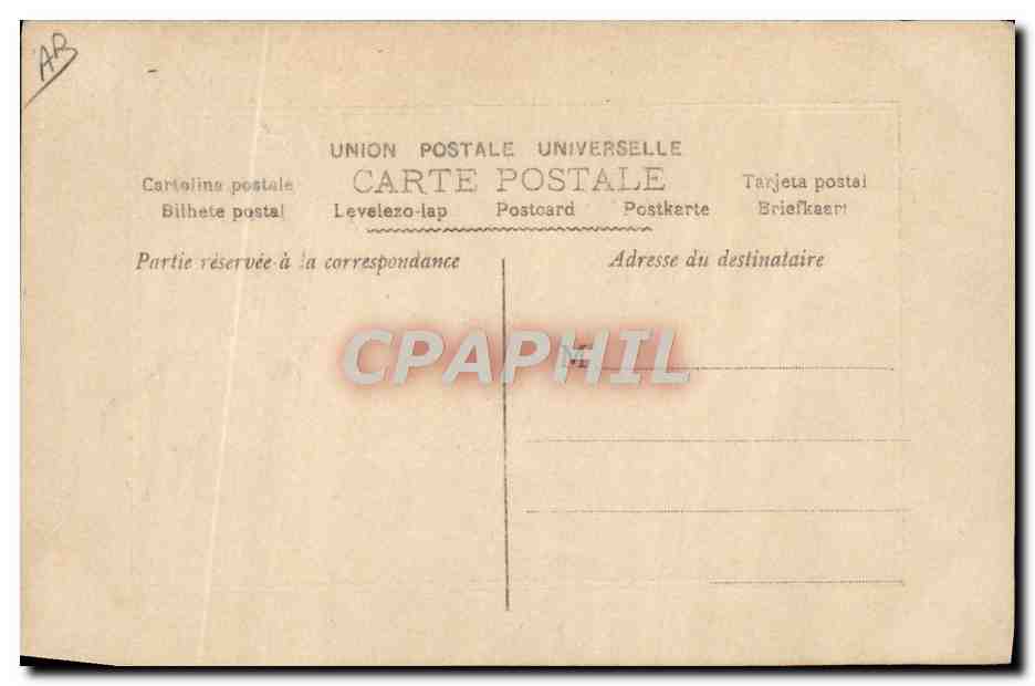 CPA Folklore Pyrenees Danse Ossaloise  — Verso