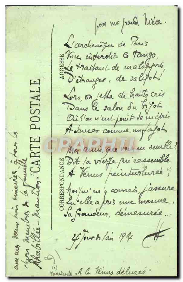 CPA Folklore Pyrenees Montagnards se rendant a l'eglise  — Verso