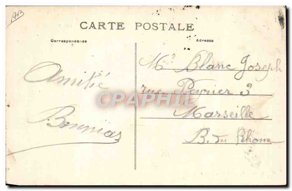 CPA Folklore Pyrenees La causette  — Verso