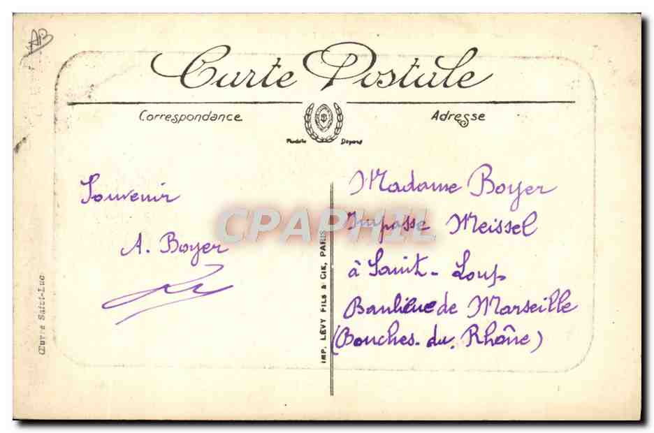 CPA Folklore Pyrenees Berger des Pyrenees Moutons  — Verso