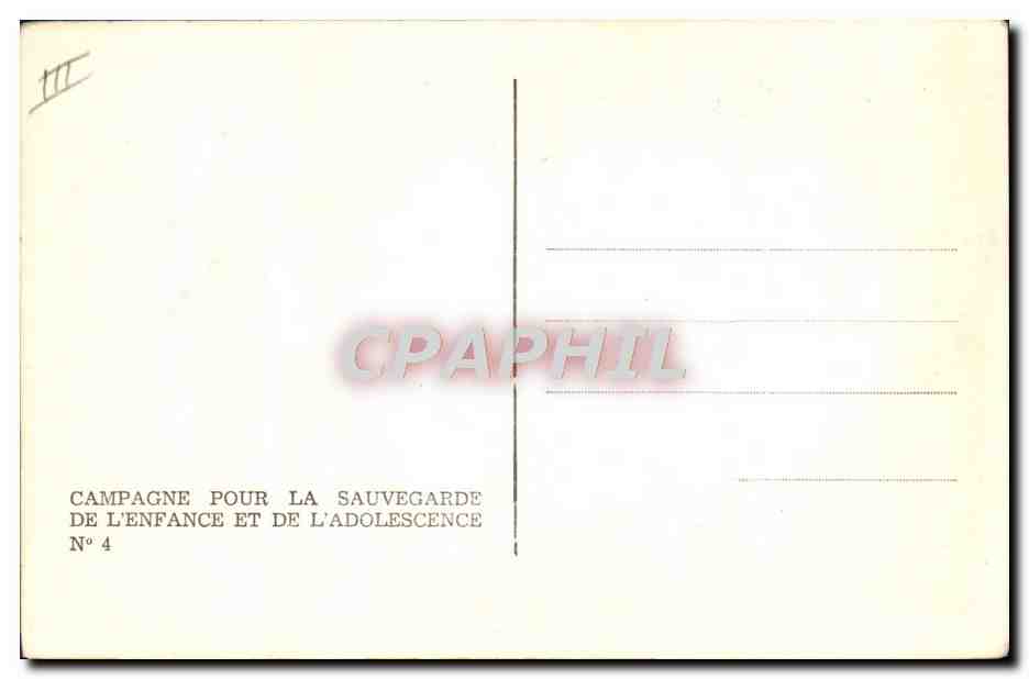 CPA Politique Satirique Enfants Francois Mauriac Sauvegarde de l'enfance — Rückseite