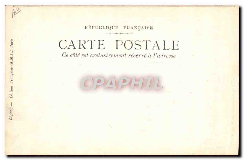 Concert Patriotique Français — La Marseillaise — Édition Française (A.M.L.) Paris — Rückseite