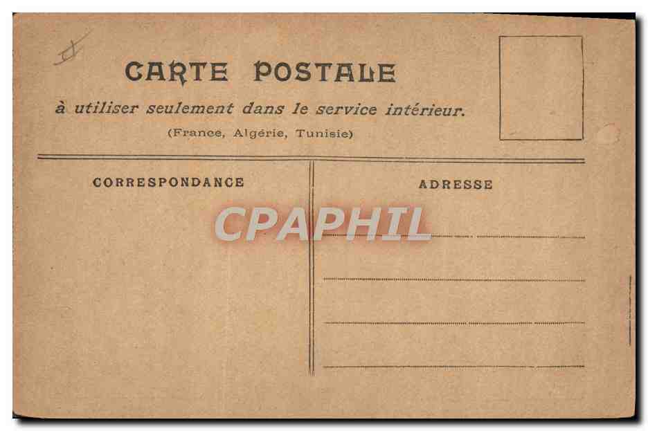 CPA Politique Satirique La maison civile et militaire  — Rückseite
