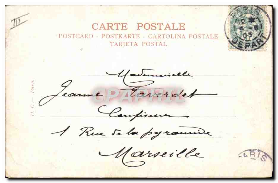 CPA Politique Satirique L'embarras du choix Marianne Alphonse XIII — Rückseite