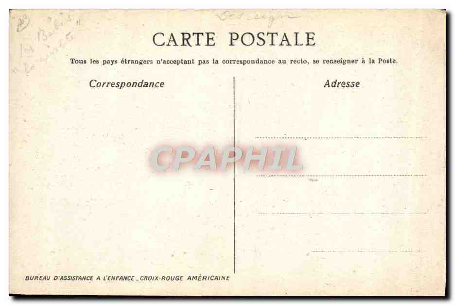 Bébés français — appel à l'aide — Imp. G. Bataille, Paris, N° 824 — Rückseite