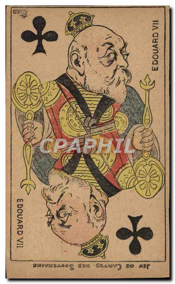 Édouard VII — Roi des Cartes — Jeu de Cartes des Souverains