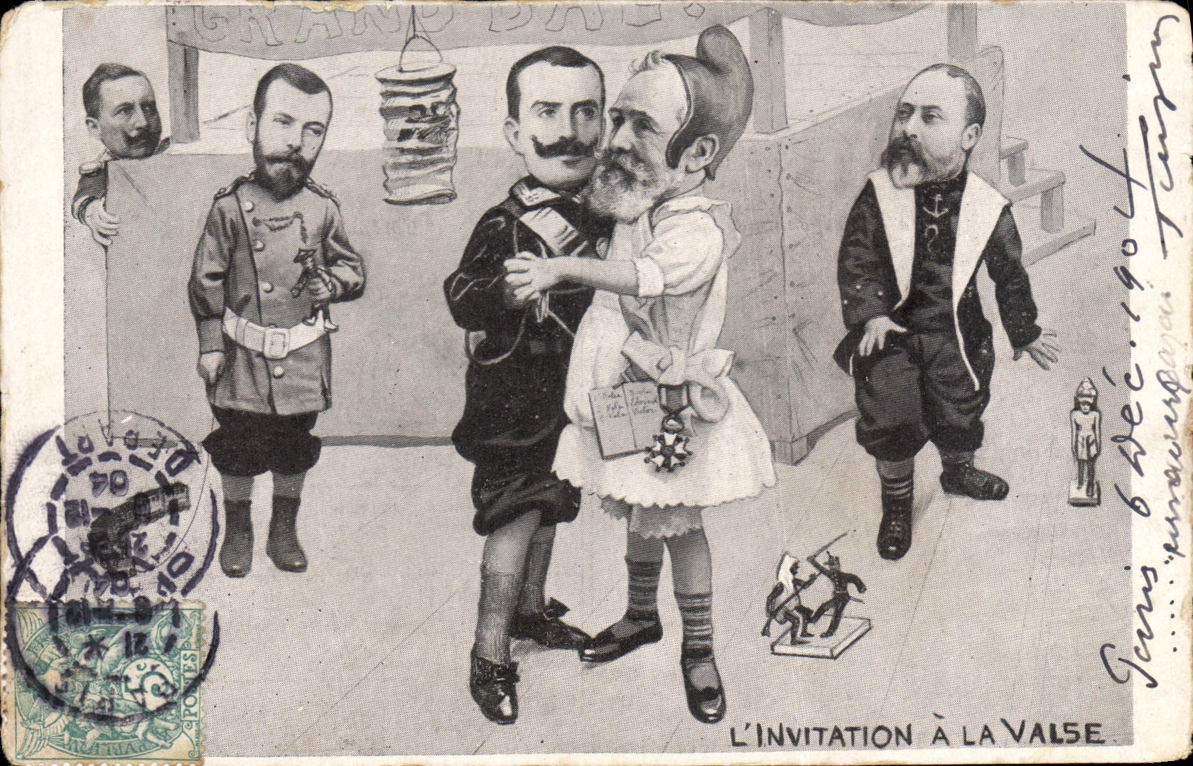 L'Invitation à la Valse — Caricatures de personnages politiques — Éditeur anonyme
