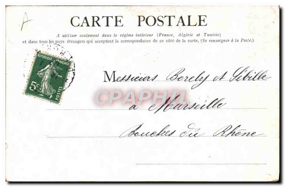 CPA Satirique Lacoste Boul de Strasbourg Fournitures electriques et industrielles — Verso