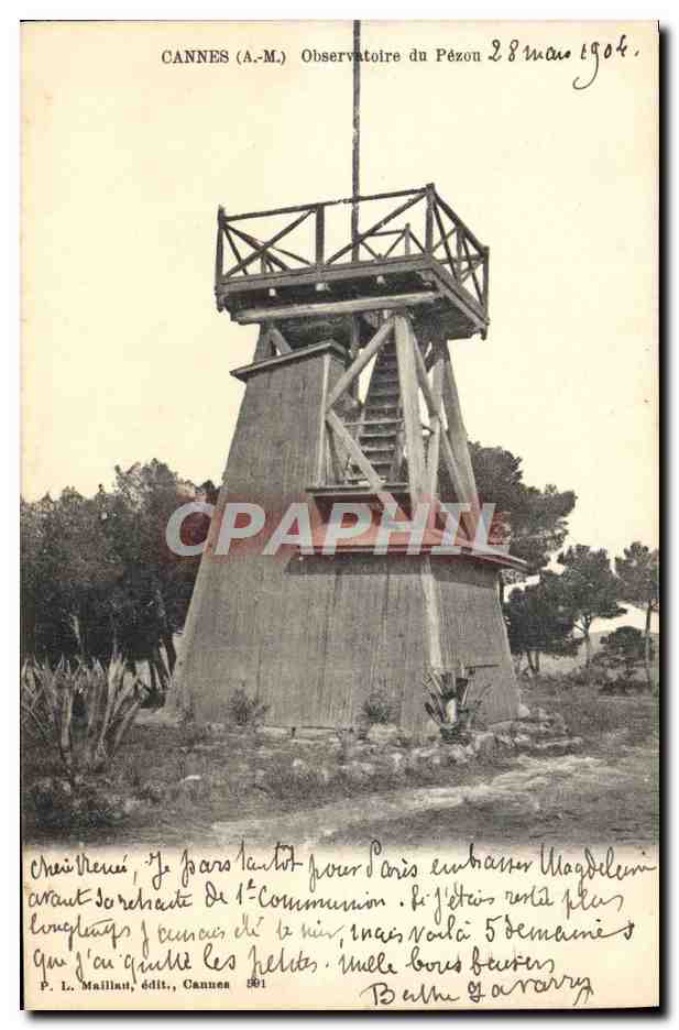 CPA Astronomie Cannes Observatoire du Pezou