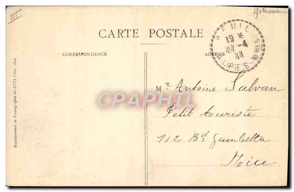 CPA Astronomie Vallee du Var Observatoire du Mont Monnier par Beuil — Rückseite