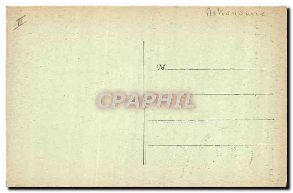 CPA Astronomie Auvergne Sommet du Puy de Dome L'Observatoire et les ruines du temple de Mercure  — Rückseite