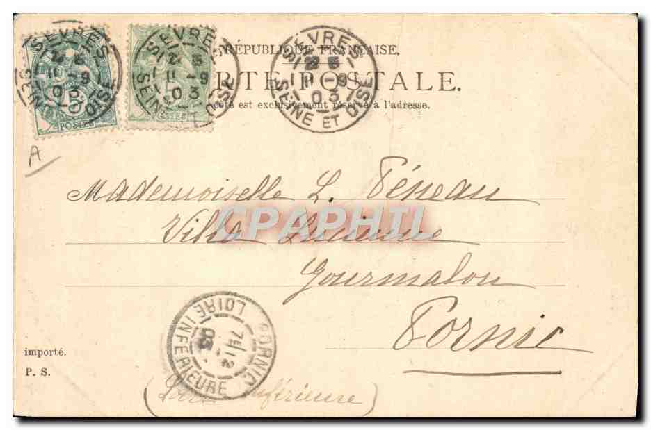 CPA Astronomie Meudon Observatoire Chateau  — Rückseite