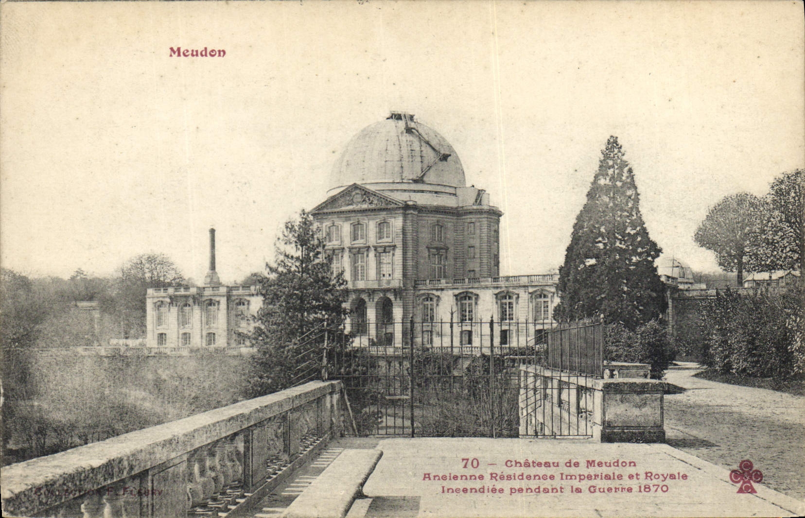 CPA Astronomie Meudon Chateau Ancienne residence imperiale Observatoire
