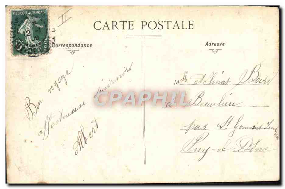 CPA Astronomie L'Observatoire au sommet du Puy de Dome  — Rückseite