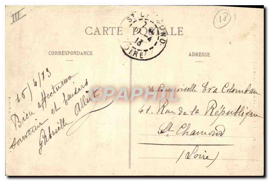 CPA Astronomie Bourges Observatoire de M l'abbe Moreux — Rückseite