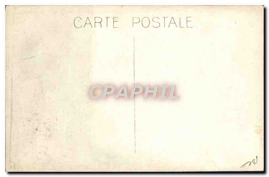 CARTE PHOTO Football  — Rückseite