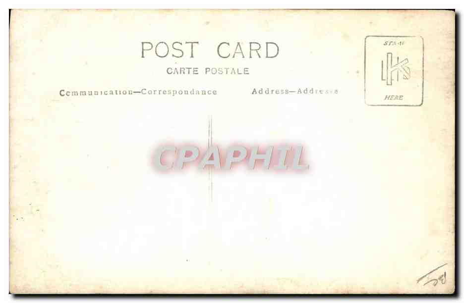 CARTE PHOTO Football  — Rückseite