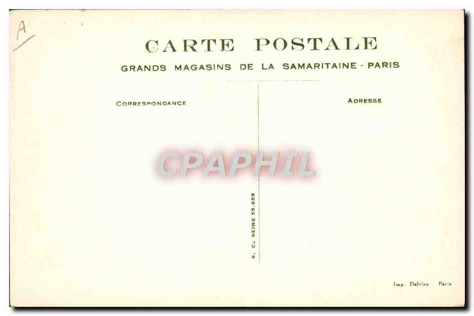 CPA Football Enfant Gardien de but — Rückseite