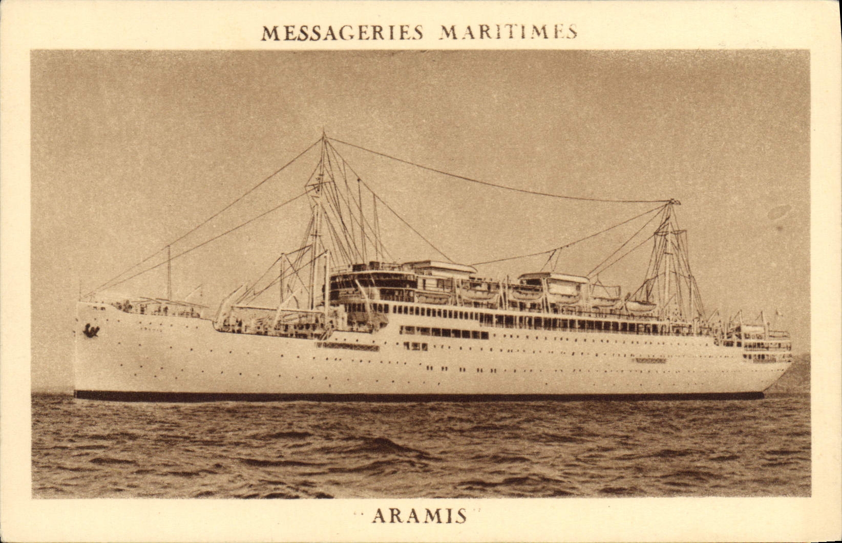 Cargos Aramis — Messageries Maritimes — Imp. Dauvissat, Parigi